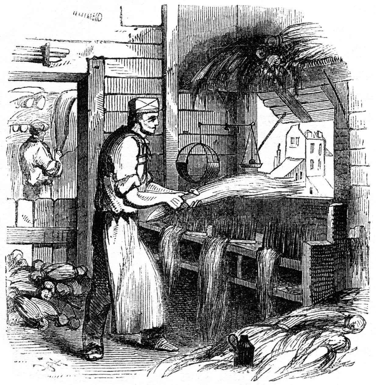 हेकलिंग हेम्प, 1866 द्वारा अज्ञात