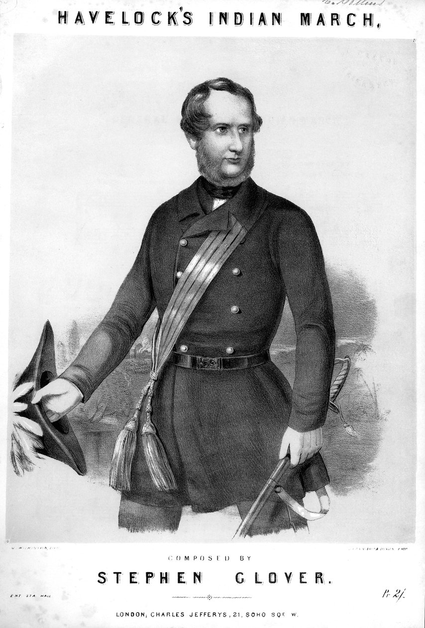 हेनरी हैवलॉक, ब्रिटिश सैनिक, c1857 द्वारा अज्ञात
