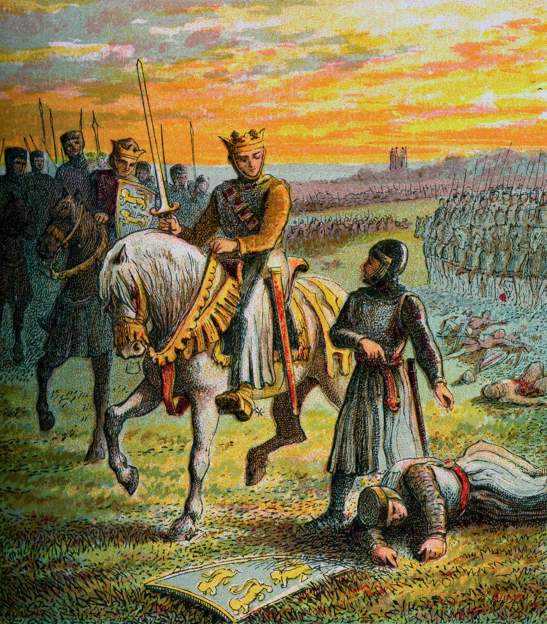 हेनरी III और द बैरन्स, c1850 द्वारा अज्ञात