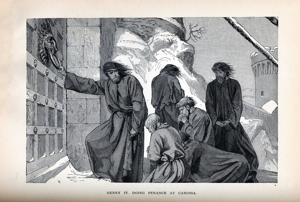 कानोसा, 1882 में हेनरी चतुर्थ तपस्या द्वारा अज्ञात