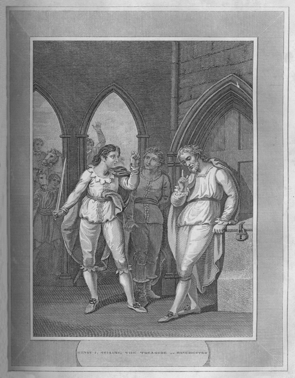 हेनरी आई, सीज़िंग द ट्रेज़र ऑफ विनचेस्टर, 1838 द्वारा अज्ञात