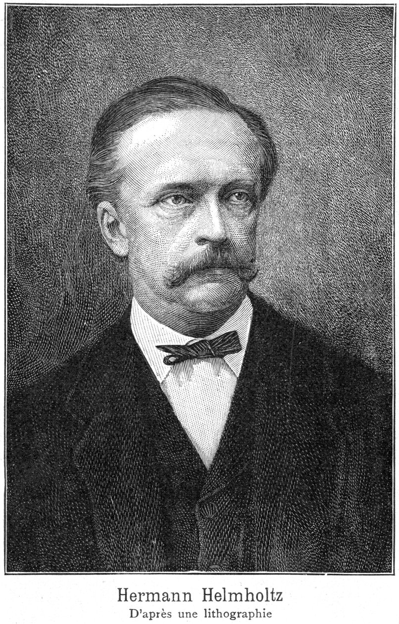 हरमन वॉन हेल्महोल्ट्ज़ 1821-1894, जर्मन भौतिक विज्ञानी, 19 वीं शताब्दी द्वारा अज्ञात