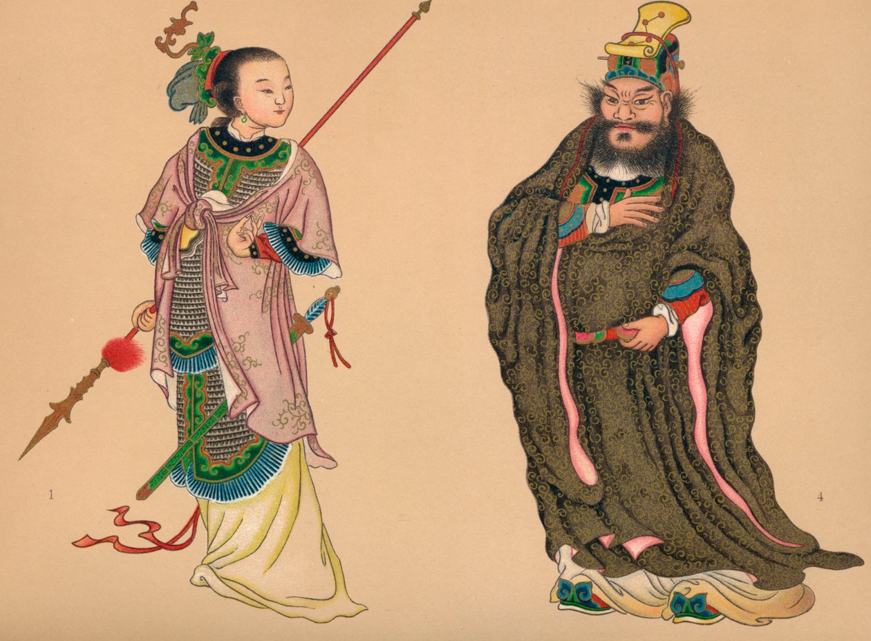 चीनी इतिहास के नायक और नायिका, c1903, 1904 द्वारा अज्ञात