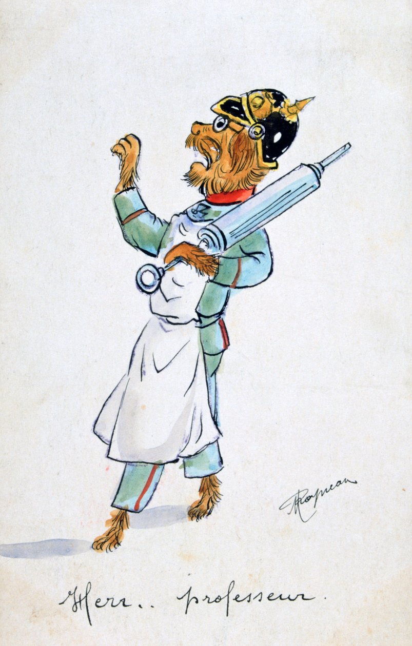 हेर प्रोफेसर, विंटेज फ्रांसीसी पोस्टकार्ड, c1900 द्वारा अज्ञात