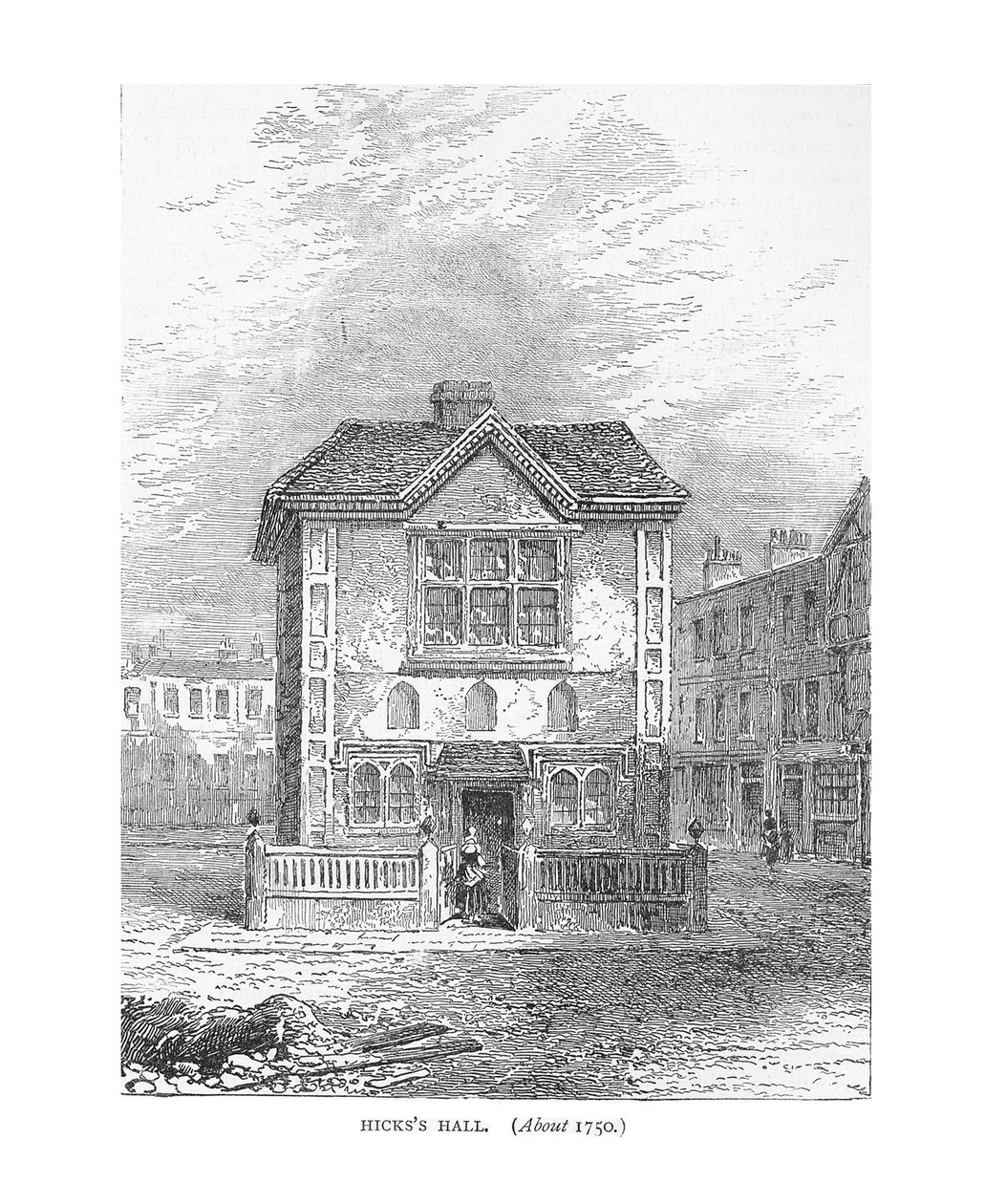 हिक्स हॉल, 1750. 1878 द्वारा अज्ञात