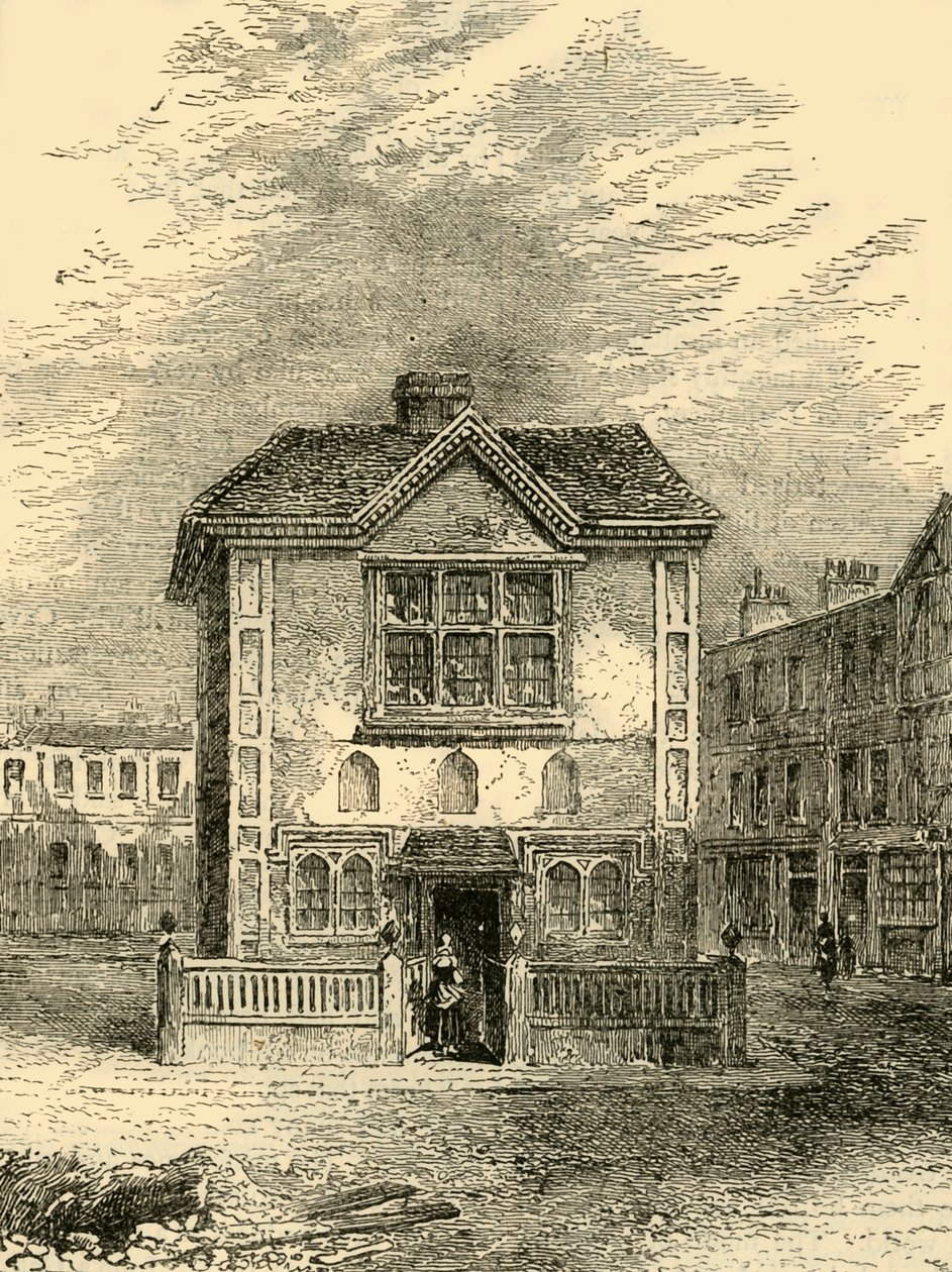 हिक्स हॉल के बारे में 1750, c1872। द्वारा अज्ञात