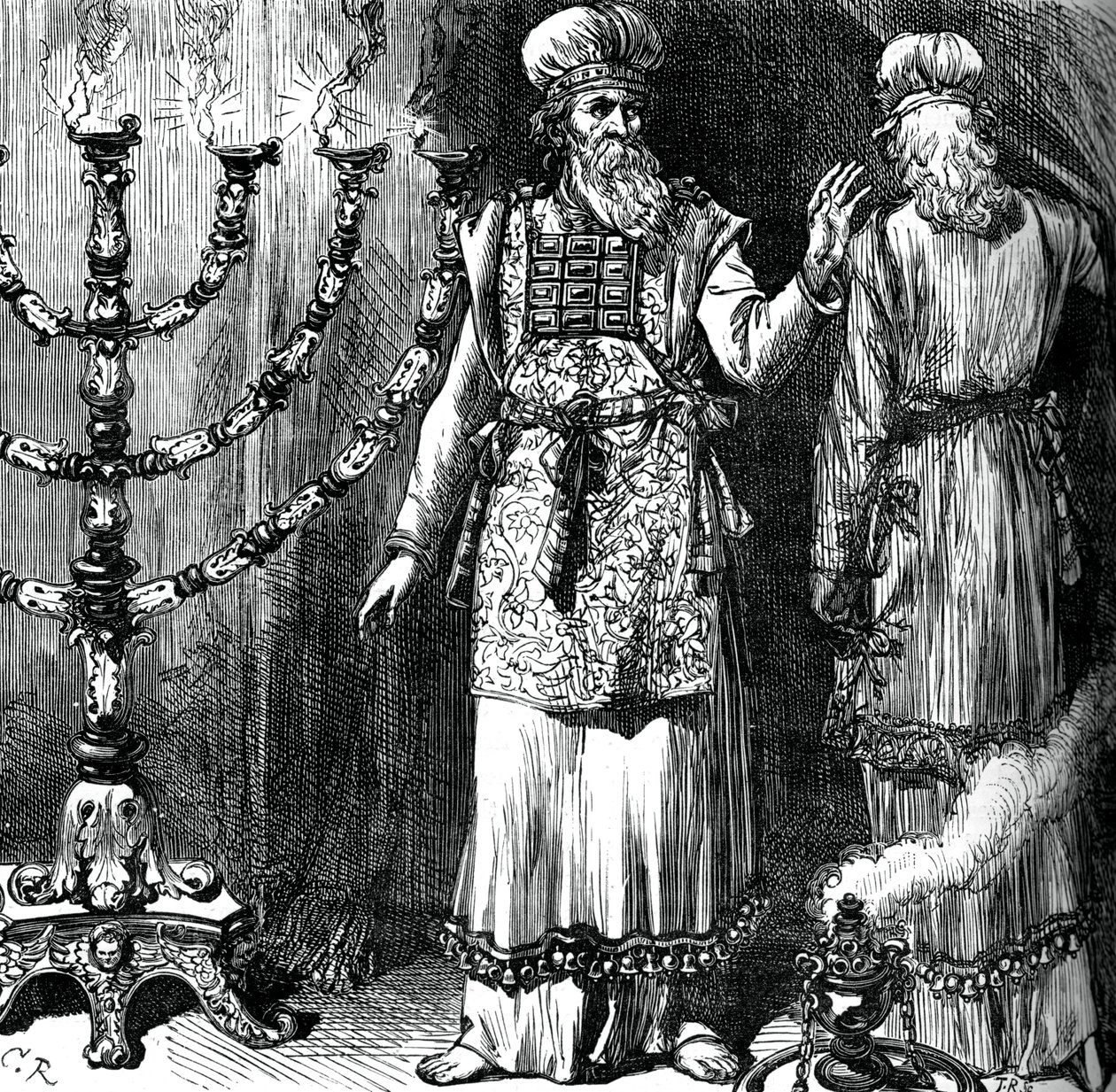 उच्च पुजारी, एफ़ोड और लिनन के वस्त्र दिखाते हुए, c1880 द्वारा अज्ञात