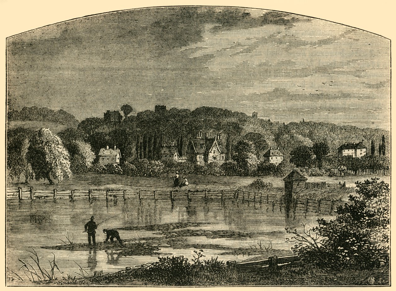 हाईगेट तालाब, c1876। द्वारा अज्ञात