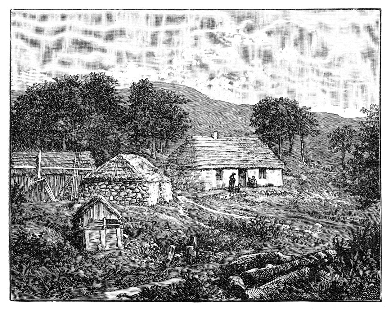1900, लोखबर, स्कॉटलैंड में हाइलैंड कॉटेज द्वारा अज्ञात