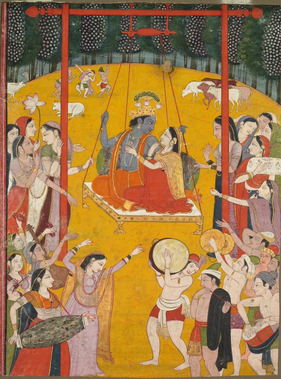 हिंडोला राग, सी। 1790-1800। द्वारा अज्ञात