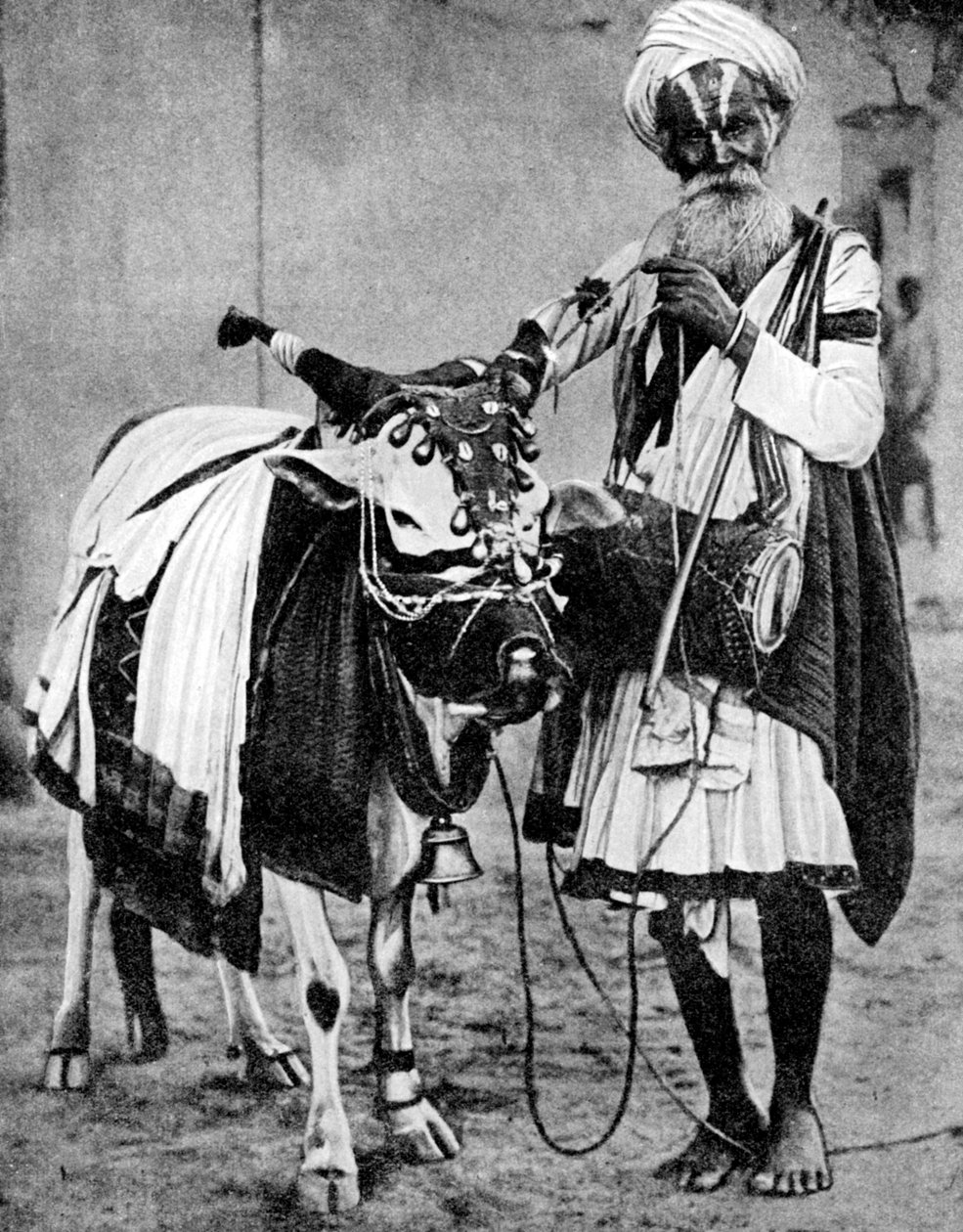 हिंदू गाय के साथ पवित्र गाय, भारत, 1936 द्वारा अज्ञात