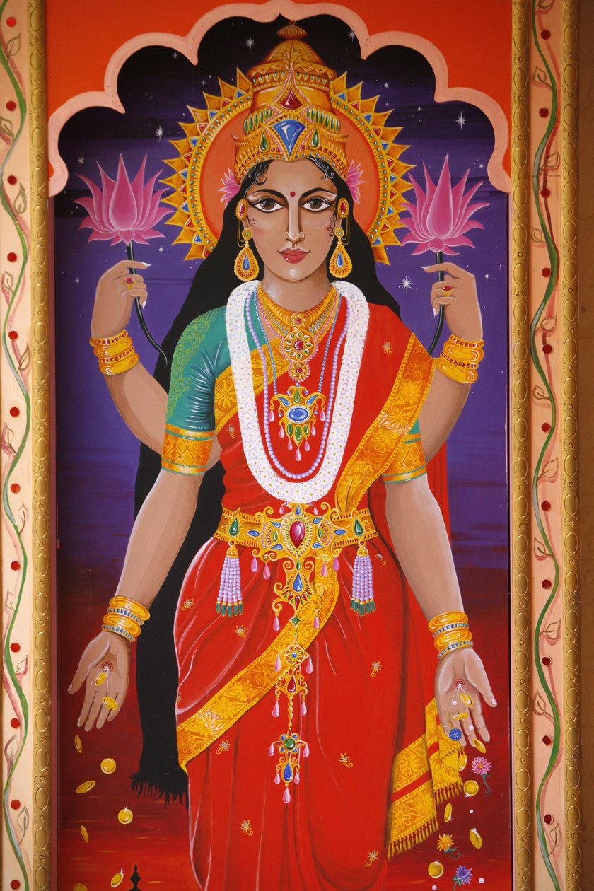 हिंदू देवी लक्ष्मी, लंदन, ग्रेट ब्रिटेन द्वारा अज्ञात
