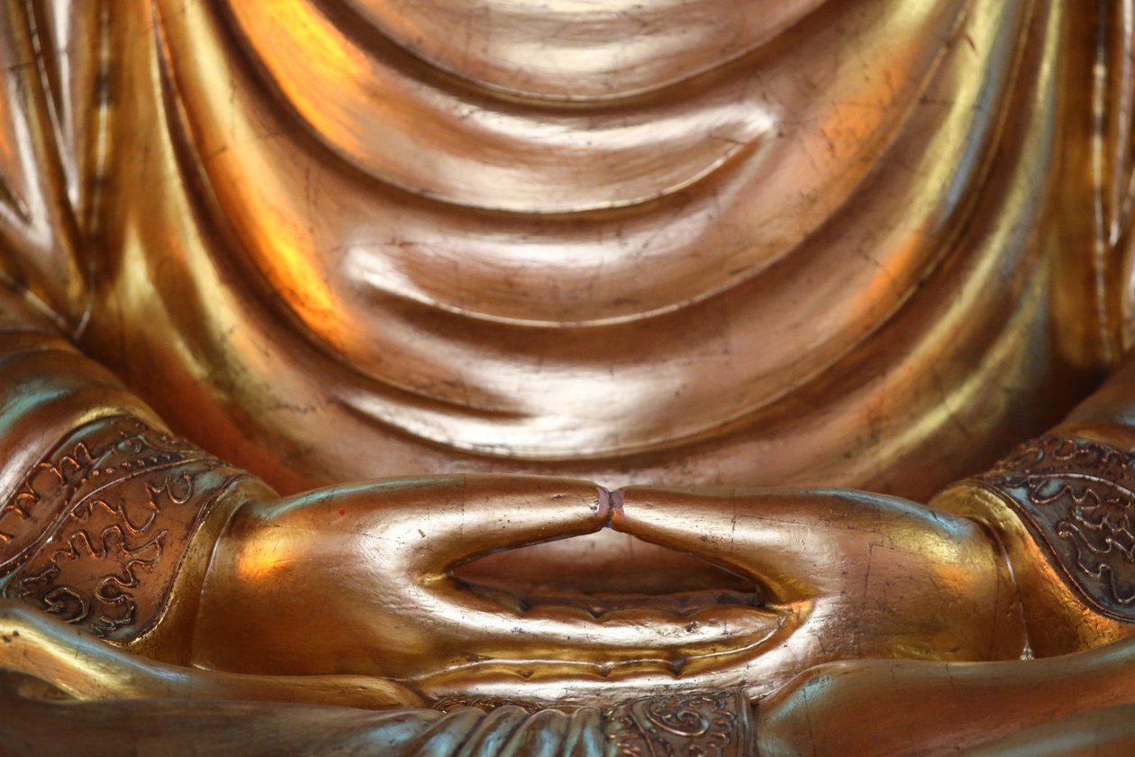 हांग हिएन तू मंदिर। बुद्ध प्रतिमा, फ्रीजस, फ्रांस द्वारा अज्ञात