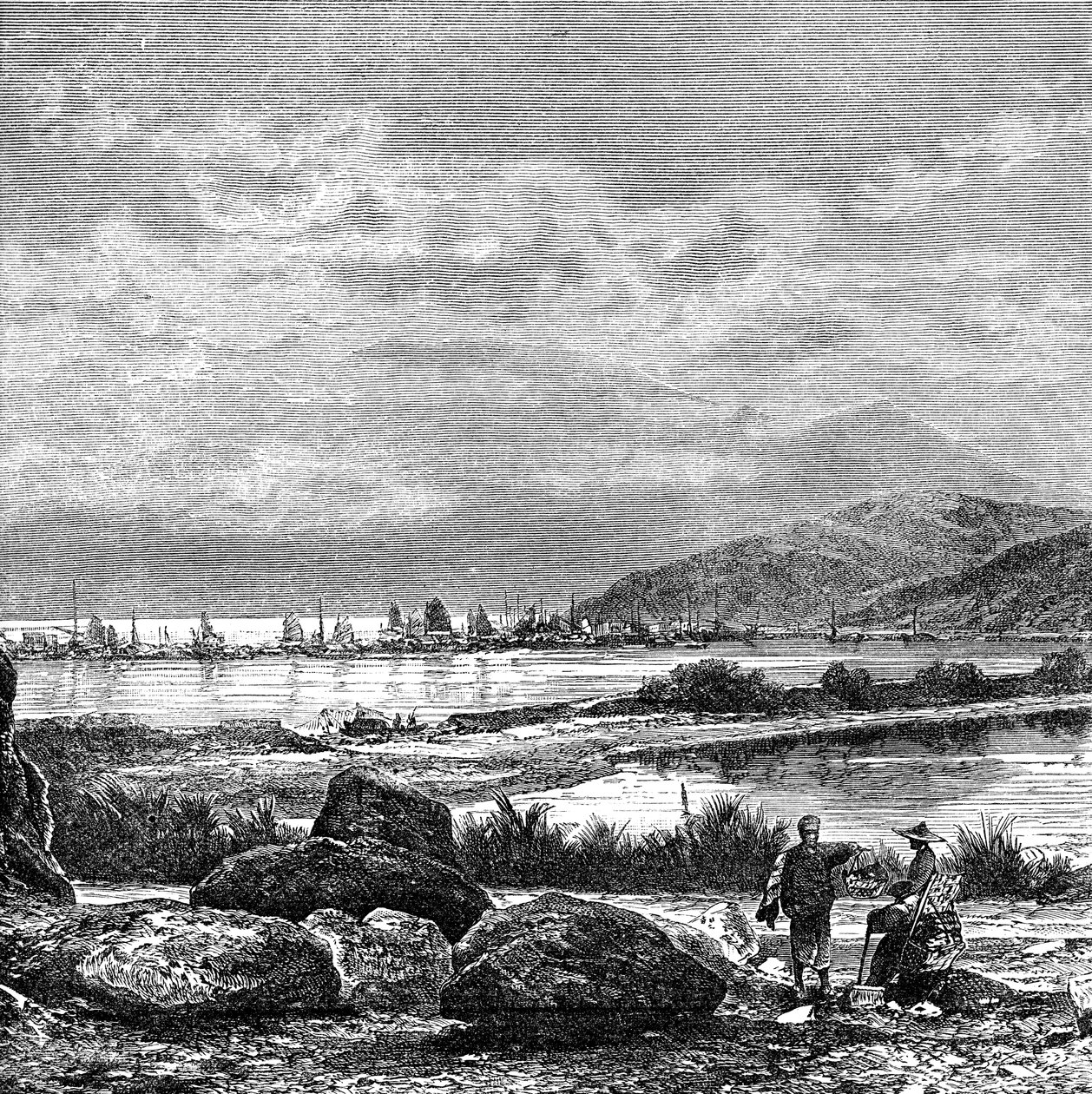 हॉन्ग कॉन्ग, कोवलन से दृश्य, c1890 द्वारा अज्ञात
