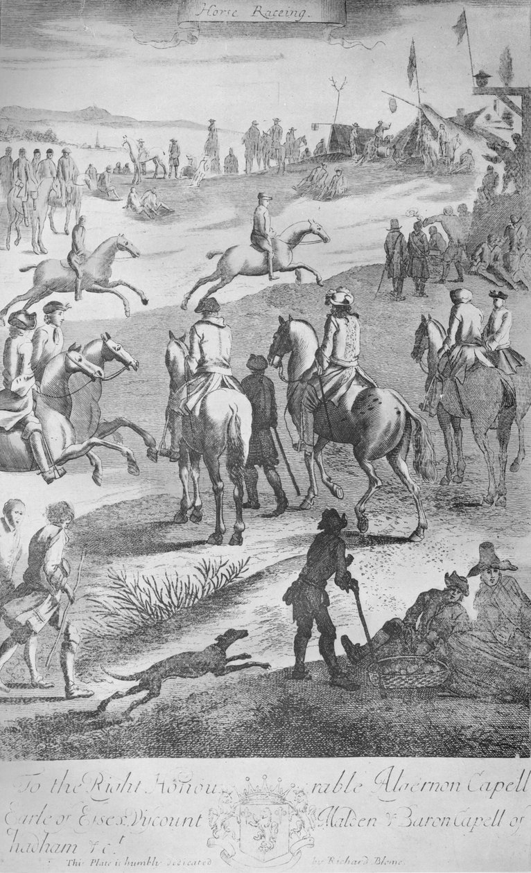 हॉर्स-रेसिंग, c1650-1700, 1911 द्वारा अज्ञात