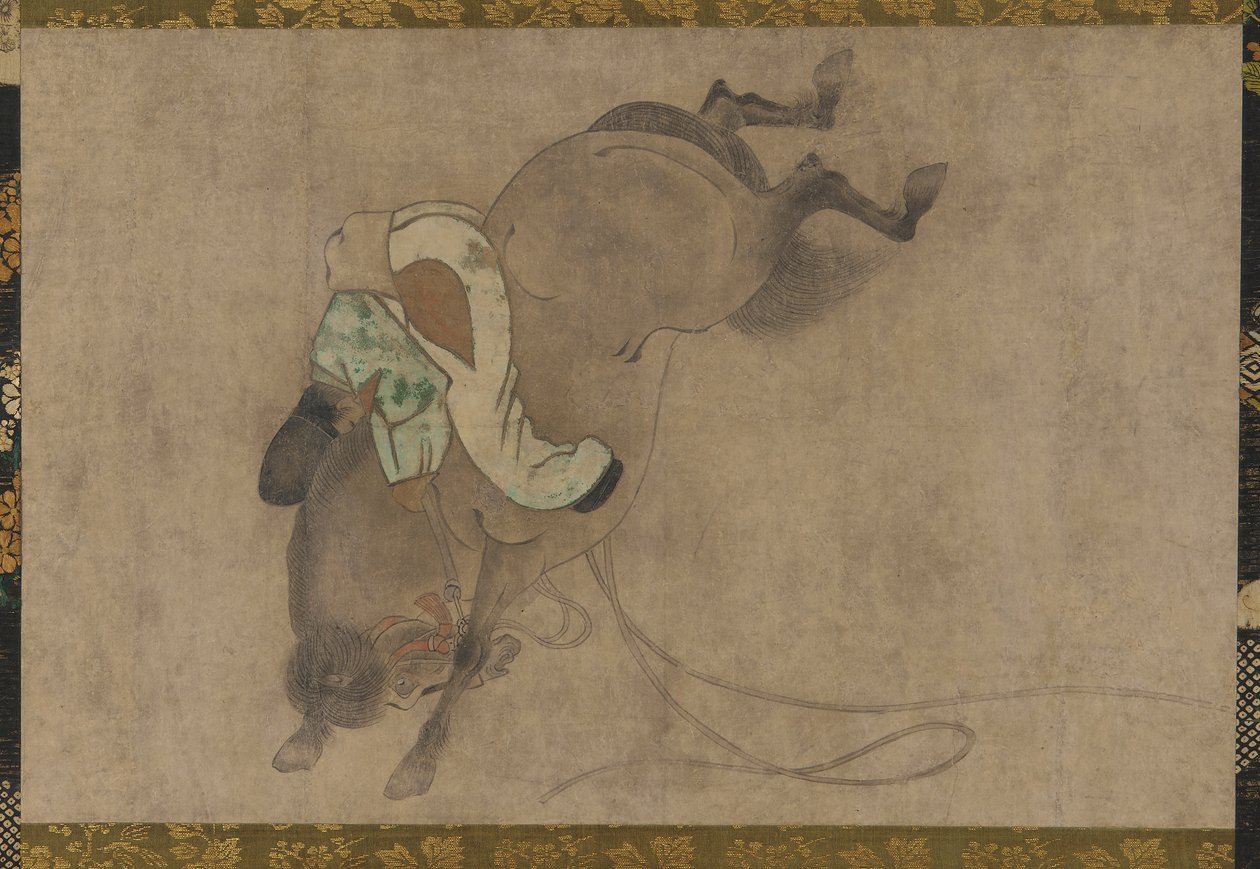 घोड़ा और सवार, मोमोयामा काल, 1568-1615। द्वारा अज्ञात