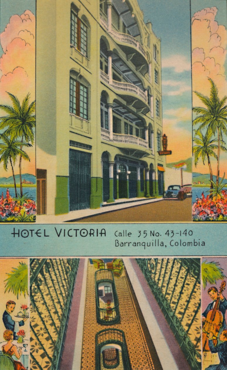 होटल विक्टोरिया: Calle 35 No.43-140, बैरेंक्विला, कोलम्बिया, c1940s द्वारा अज्ञात