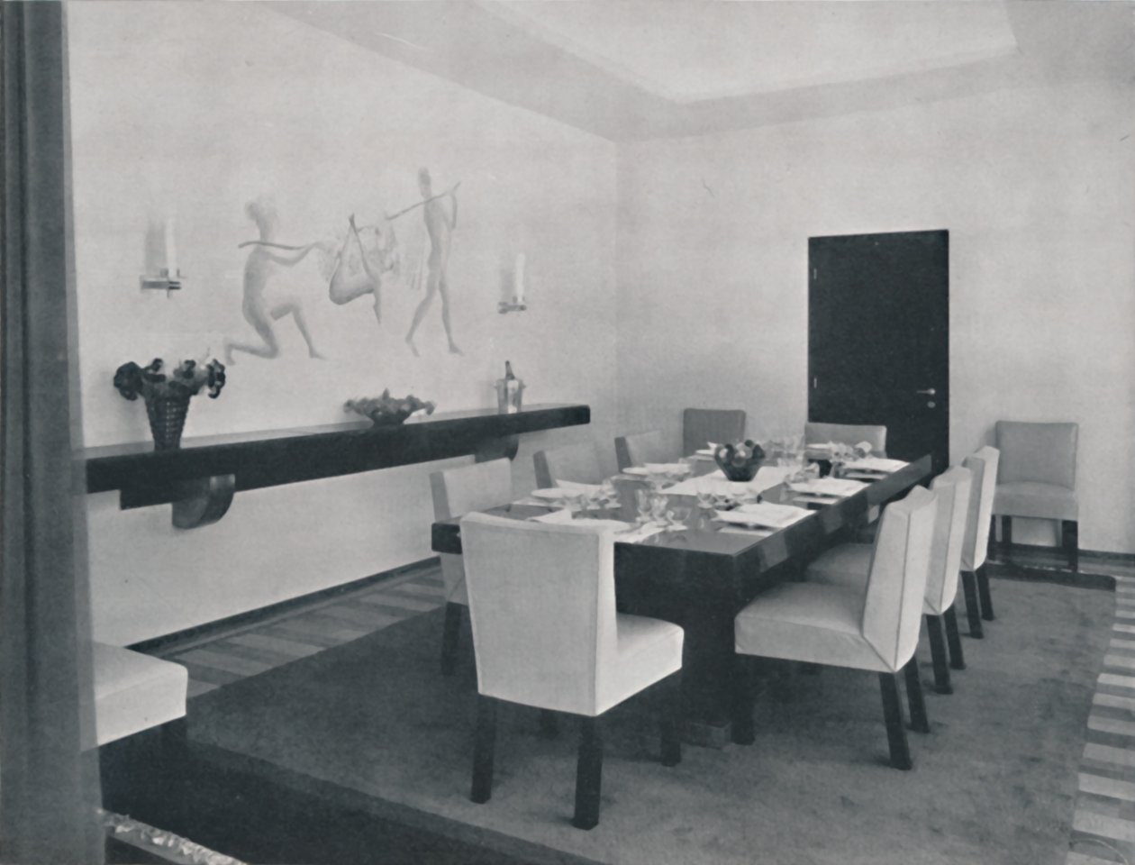 रूडोल्फ फ्रेंकल द्वारा बुकुरेस्टी में घर - भोजन कक्ष, 1942 द्वारा अज्ञात