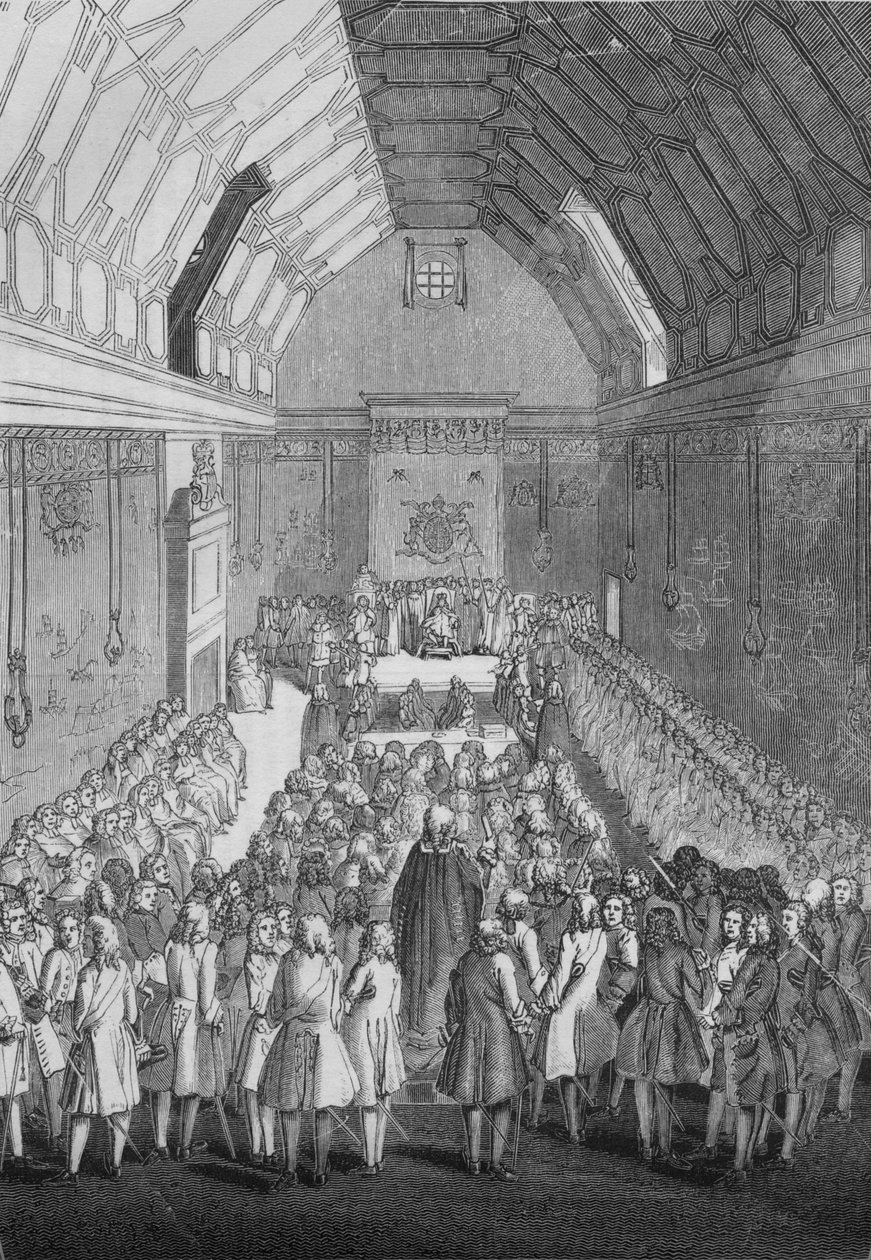जॉर्ज II, 1845 के समय में हाउस ऑफ लॉर्ड्स द्वारा अज्ञात