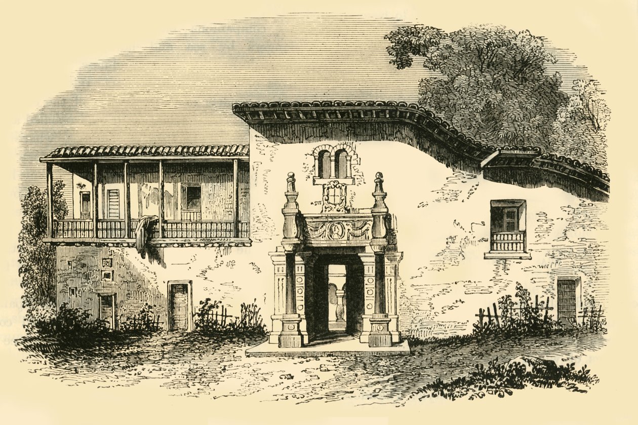 हाउस ऑफ़ पिजारो, कुज़्को, 1890। द्वारा अज्ञात
