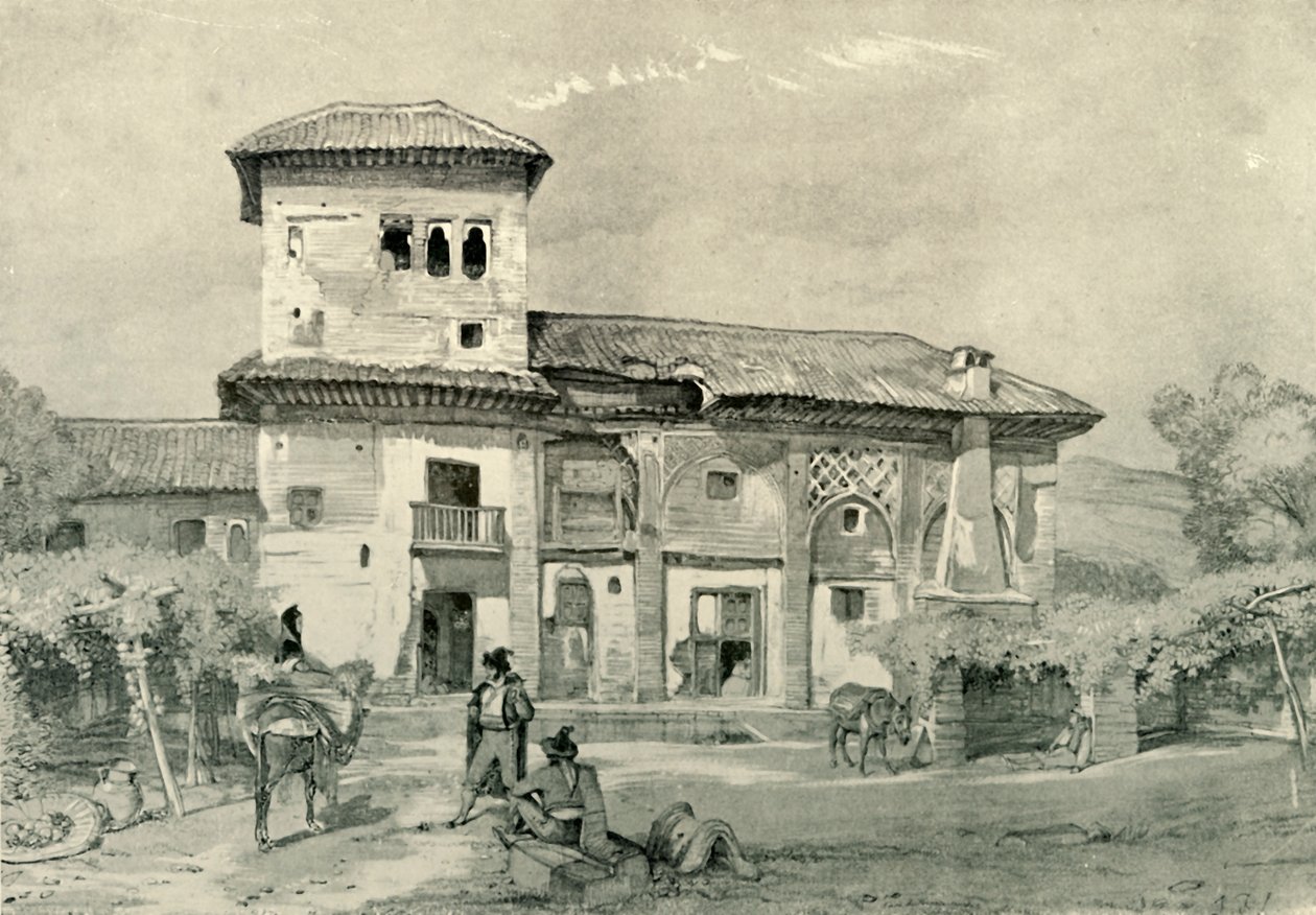सांचेज़ हाउस, सी 1830, 1907। द्वारा अज्ञात