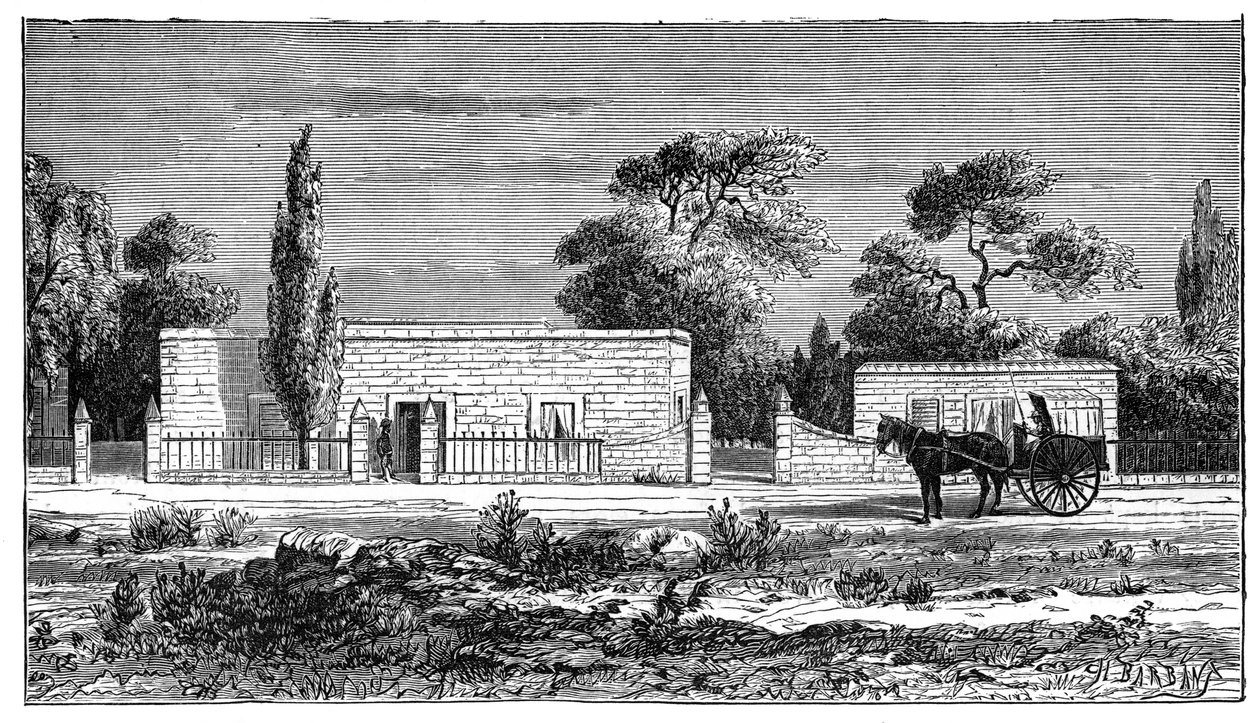 एक अमीर बोअर का घर, दक्षिण अफ्रीका, c1890 द्वारा अज्ञात