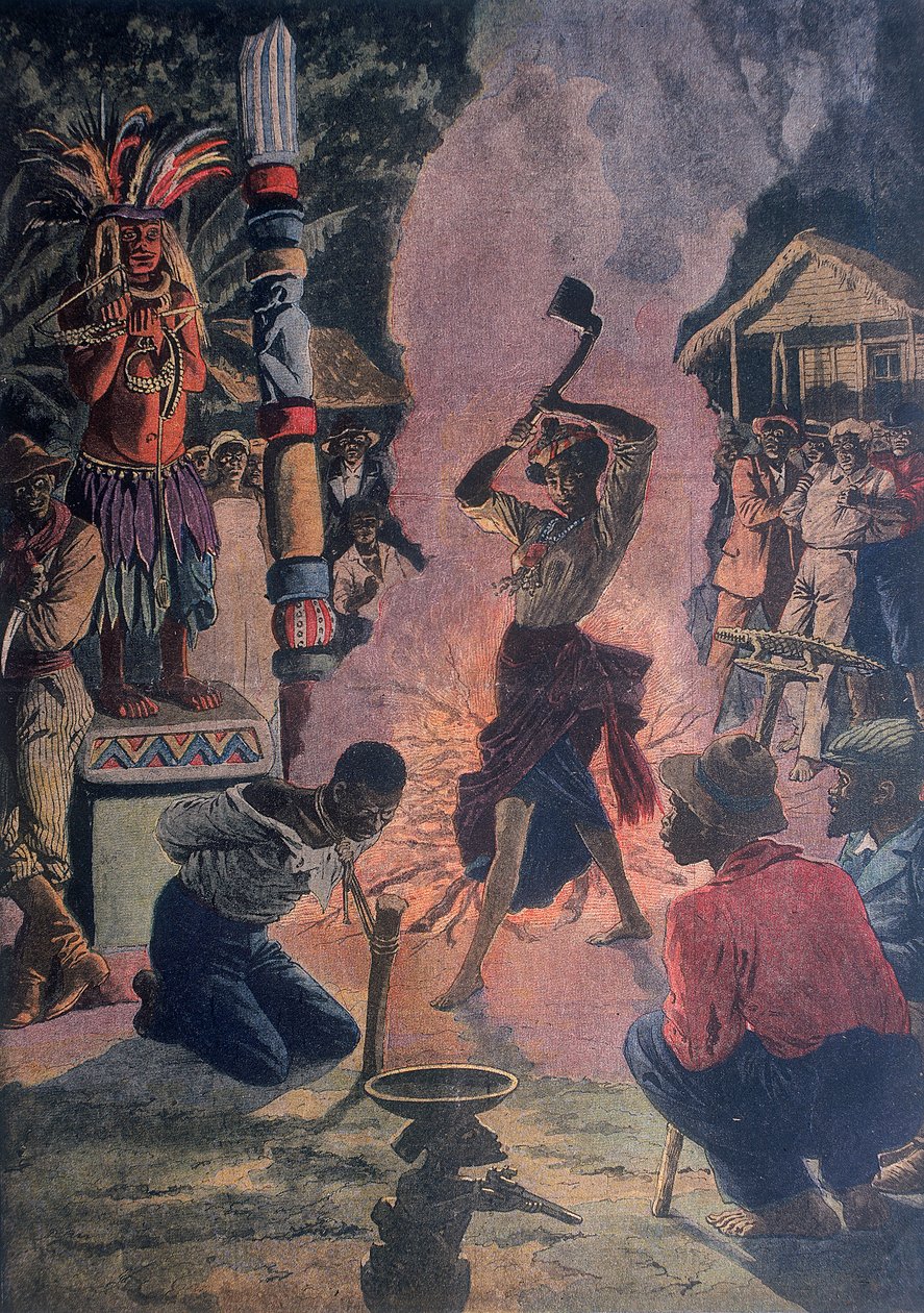 मानव बलिदान, लाफायेट, लुइसियाना, संयुक्त राज्य अमेरिका, 1912 द्वारा अज्ञात