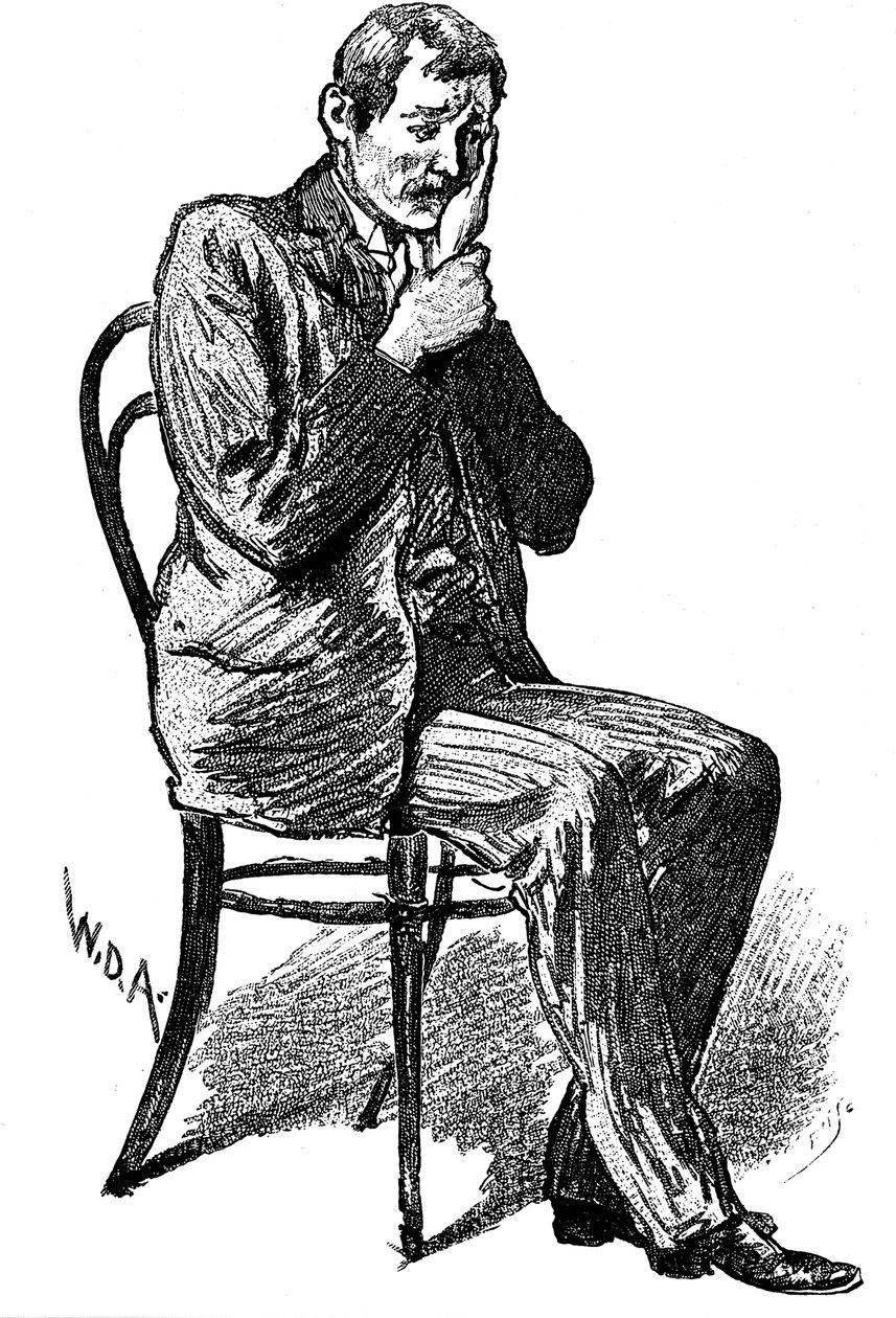 काल्पनिक दांत दर्द से पीड़ित सम्मोहन विषय, 1891 द्वारा अज्ञात