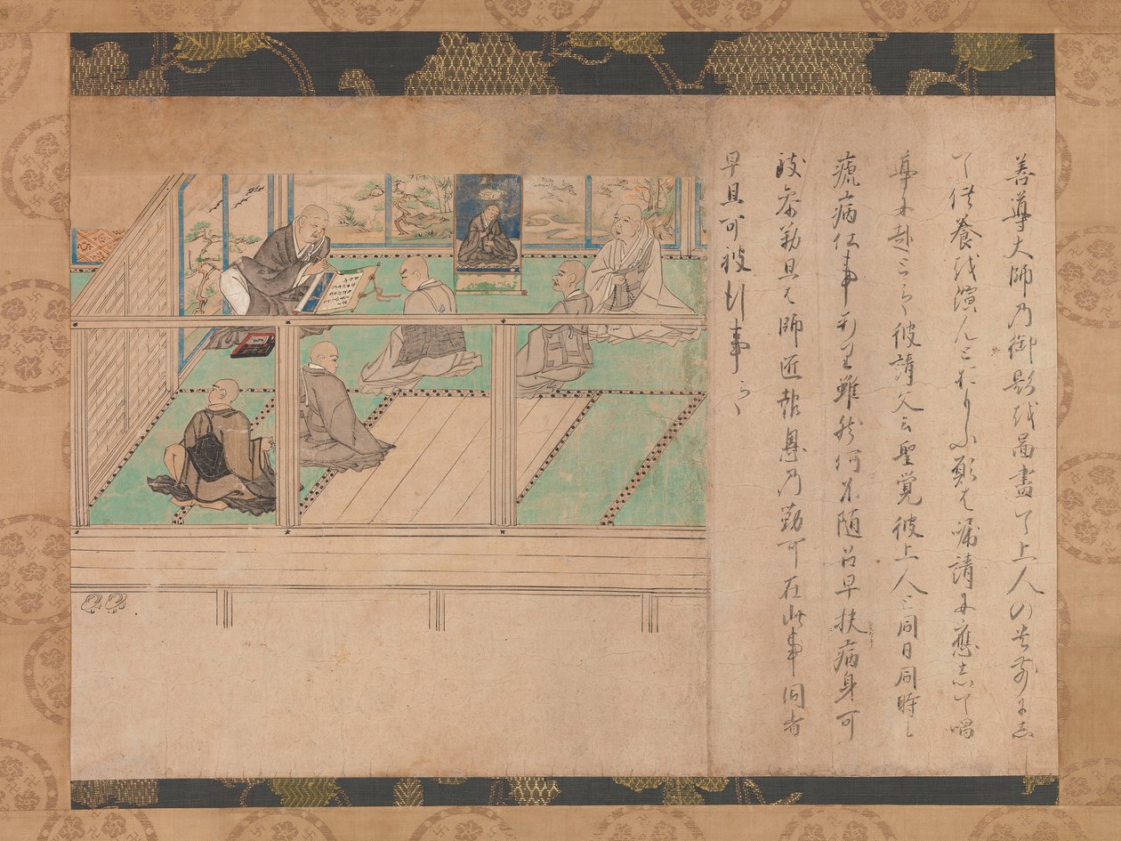 Honen Shuikotokuden-e, ca की चित्रांकित जीवनी 1310-1320। द्वारा अज्ञात