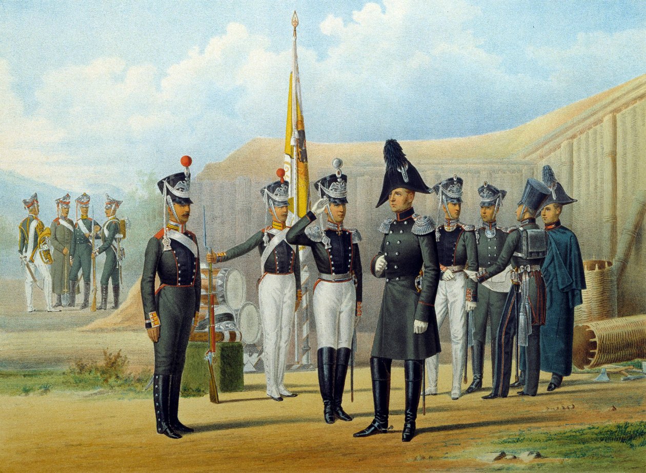 इंपीरियल लाइफ-गार्ड्स सैपर बटालियन, 1812। द्वारा अज्ञात