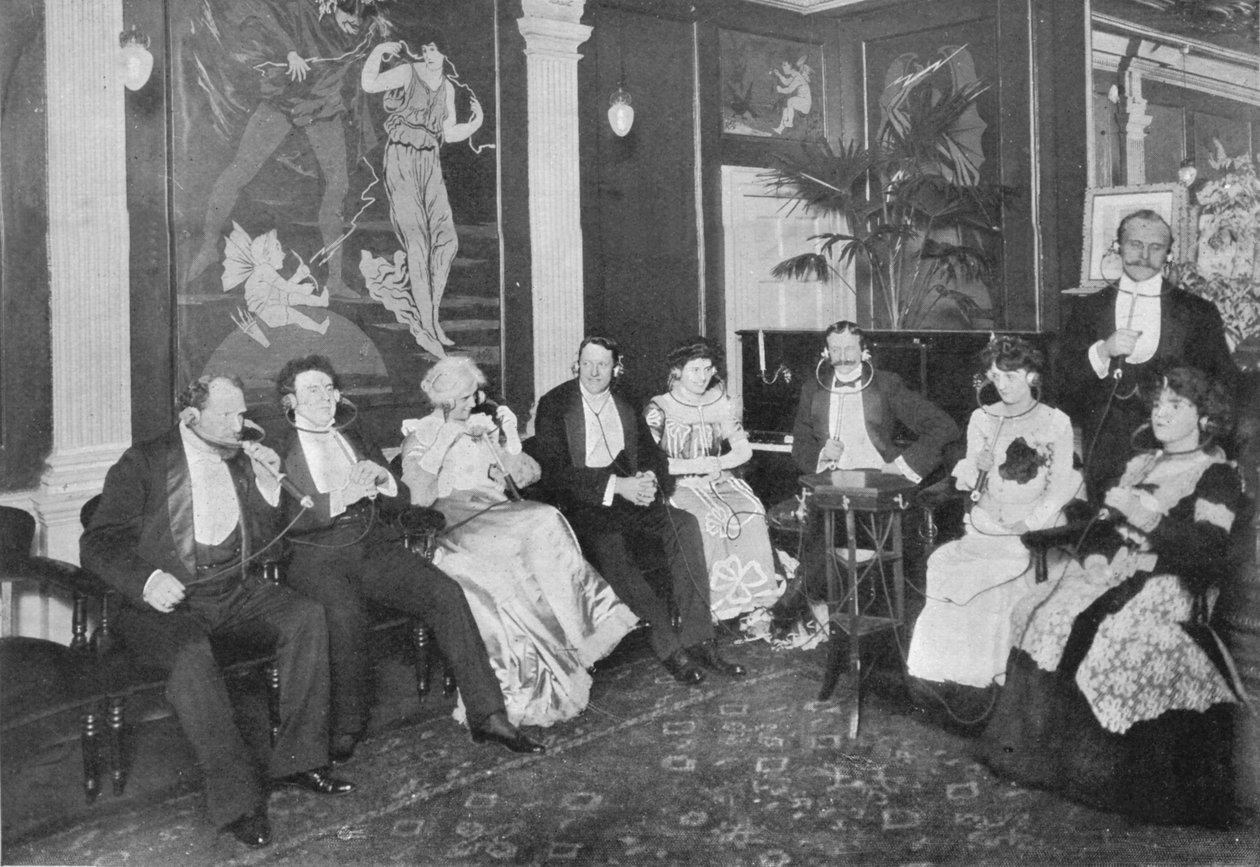 इलेक्ट्रोफोन सैलून, गेरार्ड स्ट्रीट, लंदन में, c1903 1903 द्वारा अज्ञात
