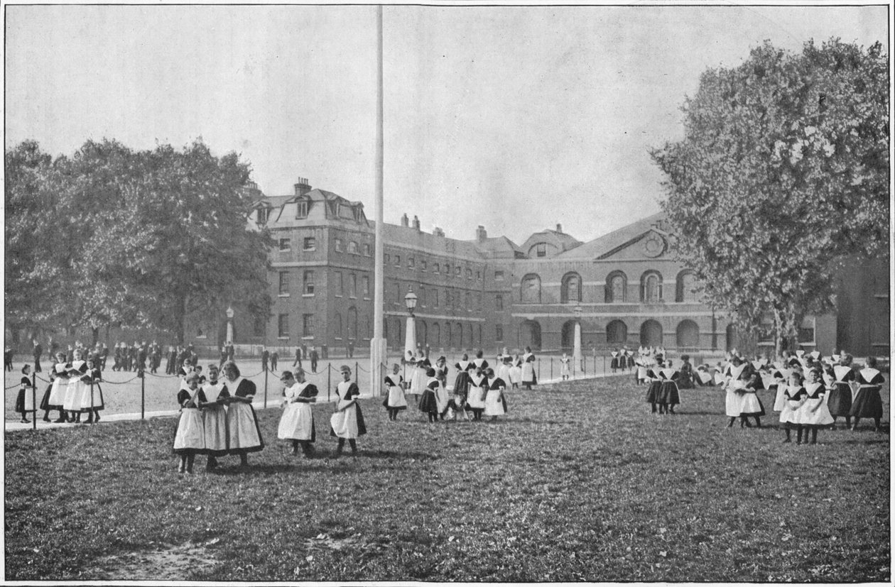 संस्थापक अस्पताल के मैदान, लंदन में, c1901 1901 द्वारा अज्ञात