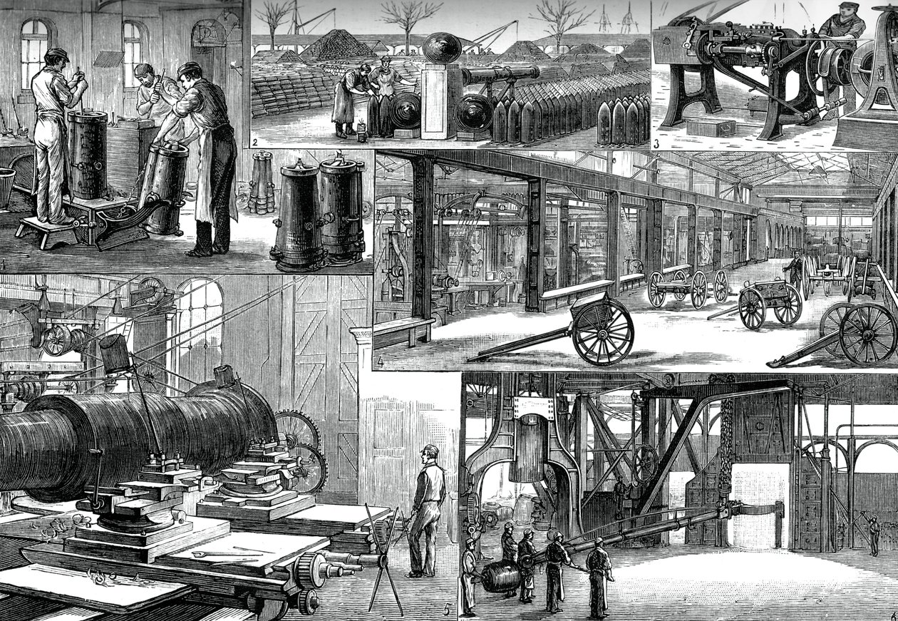 रॉयल आर्सेनल, वूलविच में, c1880 द्वारा अज्ञात