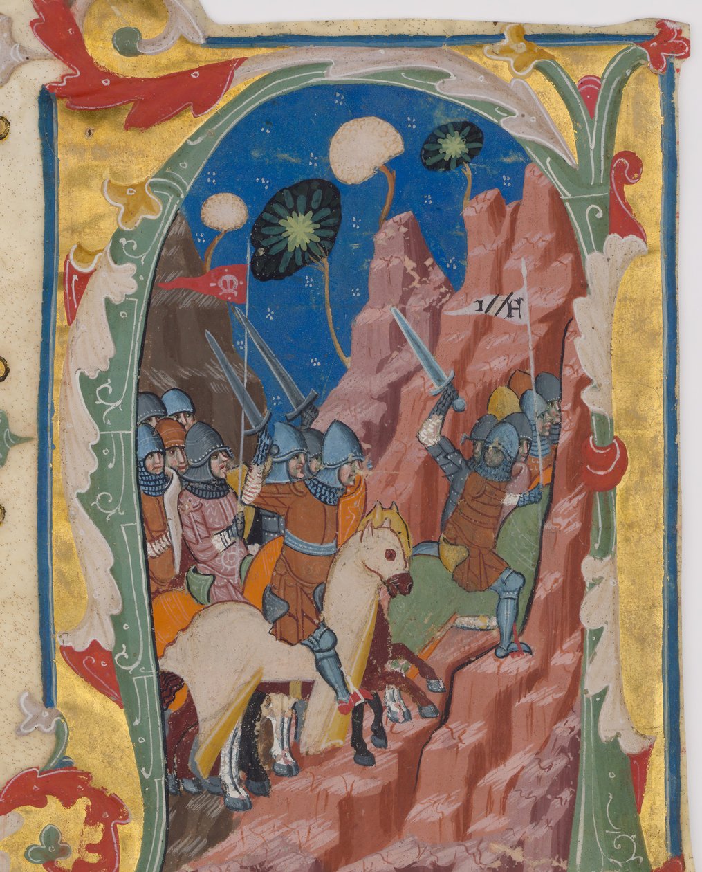 मैकाबीज़ की लड़ाई के साथ प्रारंभिक ए, सीए। 1360-1370। द्वारा अज्ञात