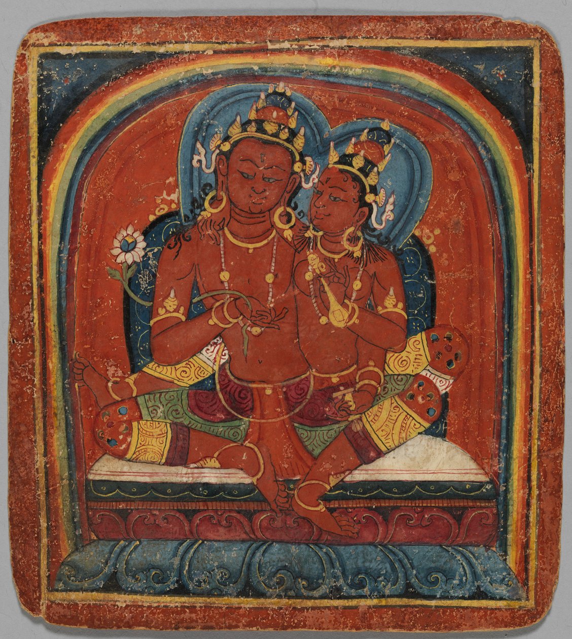 दीक्षा कार्ड त्साकलिस: चेनरेसी अवलोकितेश्वर, 15वीं सदी की शुरुआत में। द्वारा अज्ञात