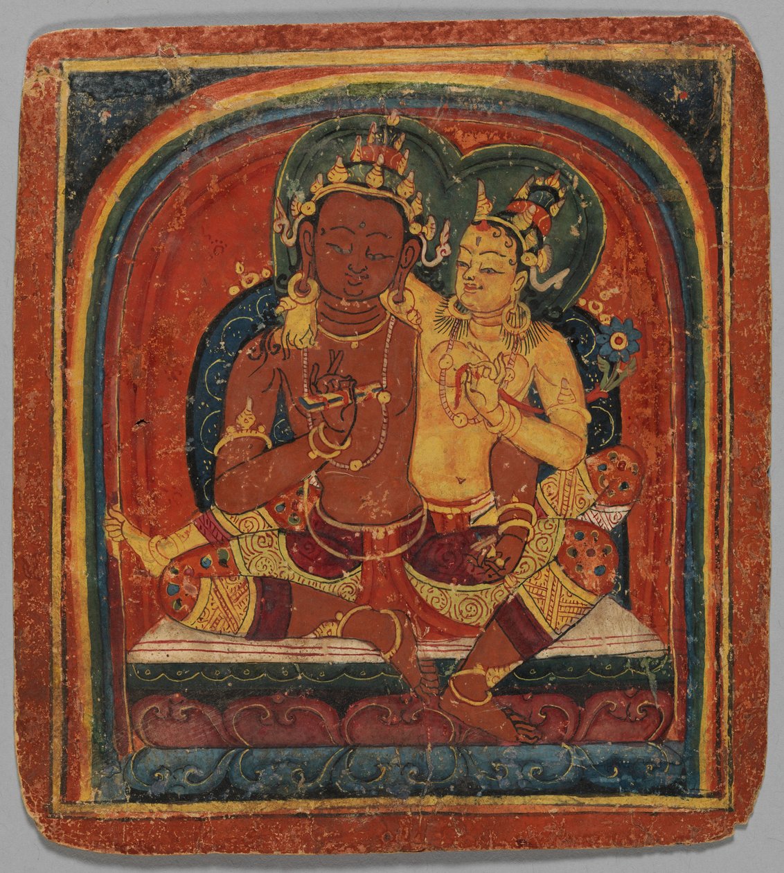 Initiation Card Tsakalis: Nirvana Vishkambhin, early 15th century.  द्वारा अज्ञात