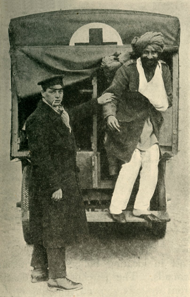 घायल भारतीय सैनिक, प्रथम विश्व युद्ध, 1914, c1920। द्वारा अज्ञात