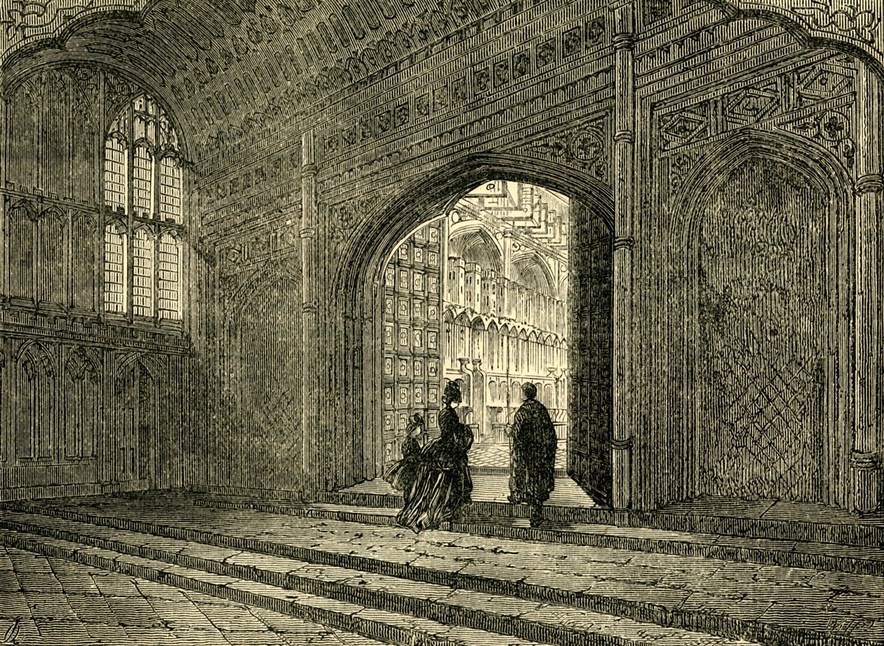 हेनरी VII. चैपल का इंटीरियर, 1881। द्वारा अज्ञात