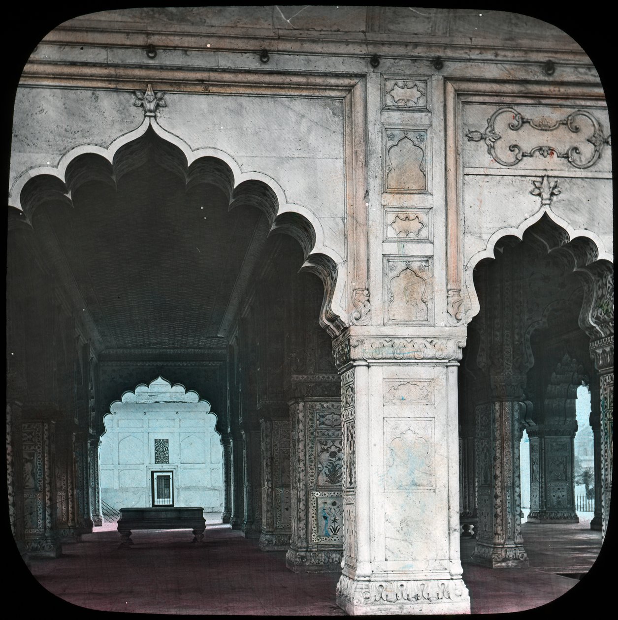 आंतरिक दीवान-ए-ख़ास, लाल किला, दिल्ली, भारत, 19 वीं सदी के अंत या 20 वीं सदी की शुरुआत में द्वारा अज्ञात