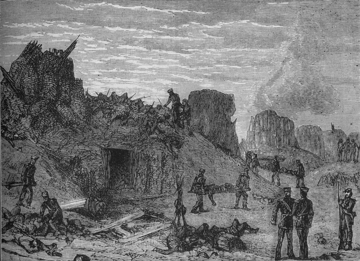 इसके कैप्चर के बाद रेडान का इंटीरियर, c1880 द्वारा अज्ञात