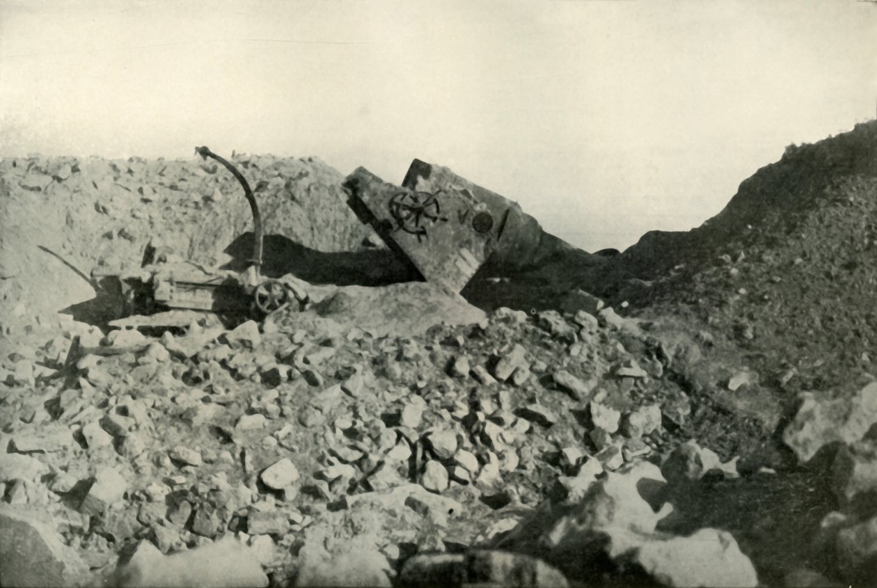1919 में सेडुल बह्र किले का आंतरिक भाग। द्वारा अज्ञात