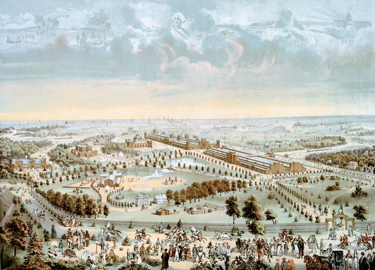 1876 की अंतर्राष्ट्रीय प्रदर्शनी फिलाडेल्फिया, पेंसिल्वेनिया, यूएसए, 1876 में हुई द्वारा अज्ञात