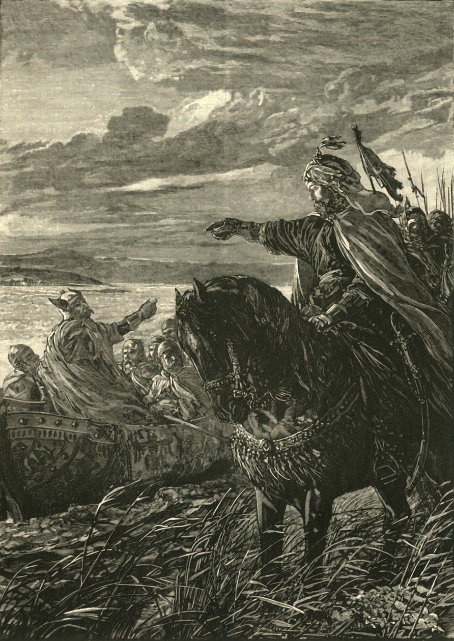 जॉन ज़िमिस और सिवातोस्लाफ़ के बीच साक्षात्कार, 969 ई।, 1890। द्वारा अज्ञात