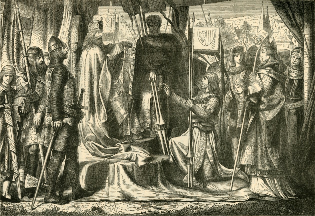 1156, 1890 में ऑस्ट्रिया के पहले ड्यूक के रूप में हेनरी जसोमिरगोट का निवेश। द्वारा अज्ञात