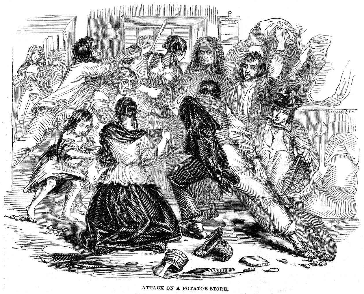 आयरिश आलू अकाल, 1842 द्वारा अज्ञात