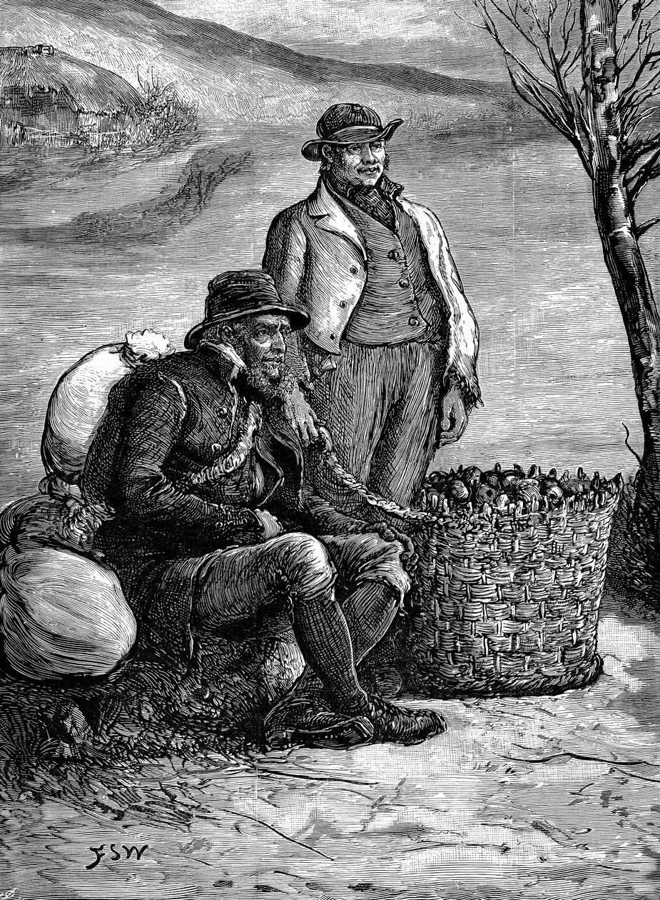 आयरिश किसान अपने बीज आलू, 1888 घर ले जाते हैं द्वारा अज्ञात