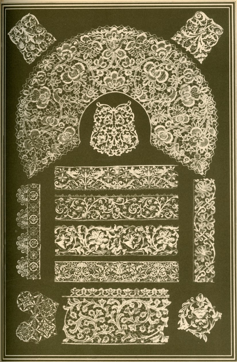 इतालवी पुनर्जागरण फीता, 1898। द्वारा अज्ञात