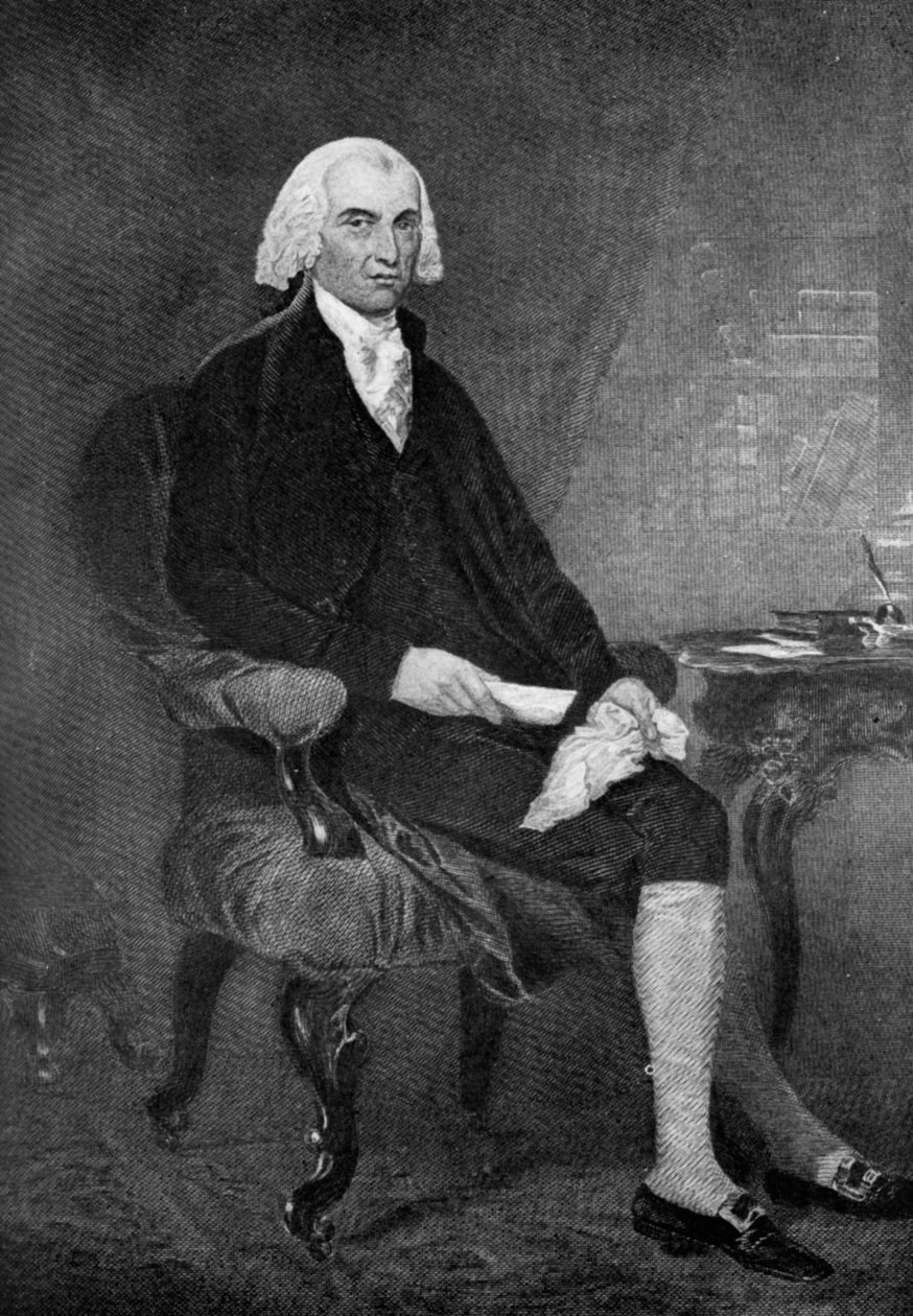 जेम्स मैडिसन 1751-1836, संयुक्त राज्य अमेरिका का चौथा राष्ट्रपति, 19 वीं शताब्दी 1908 द्वारा अज्ञात