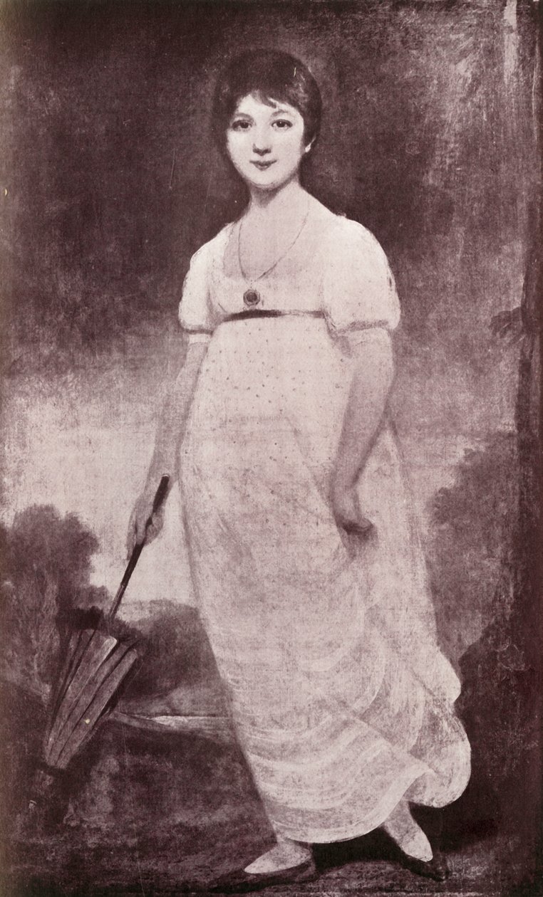 जेन ऑस्टेन, c1789, 1919 द्वारा अज्ञात