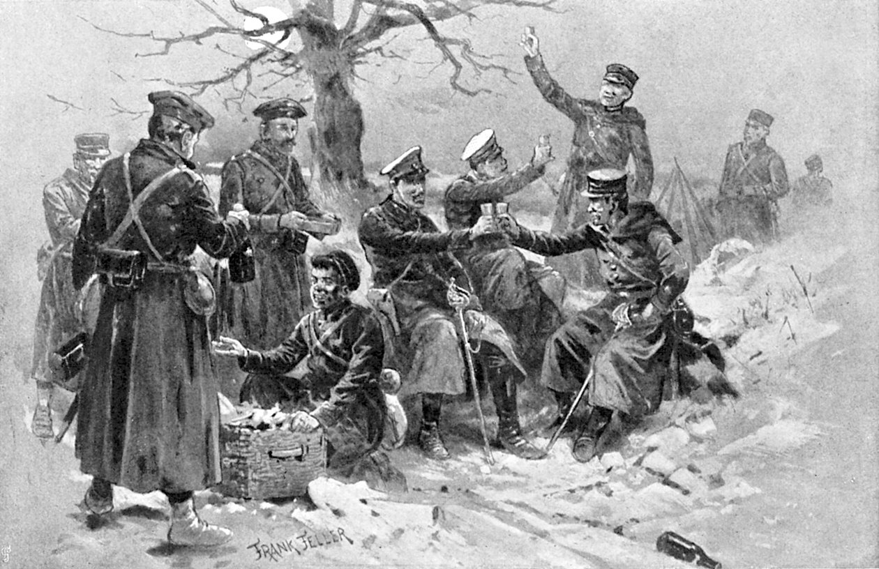 जापानी और रूसी सैनिक भयावह, रूसो-जापानी युद्ध, 1904-5 द्वारा अज्ञात
